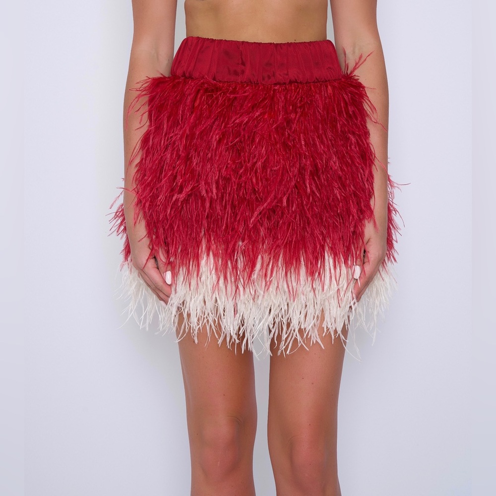 ostrich feather skirt
